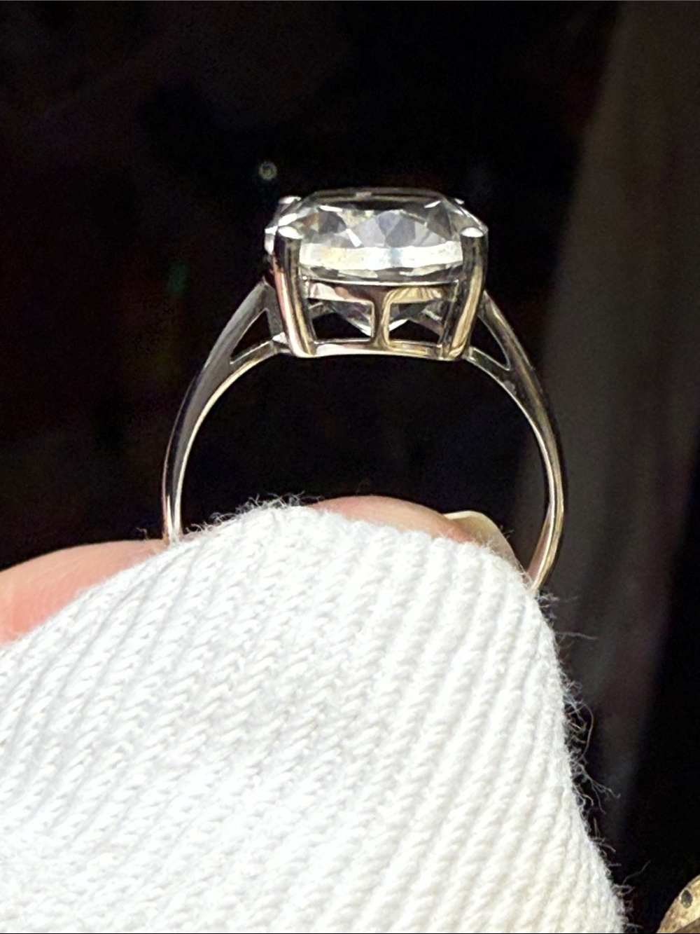 4 CT SMOKY QUARTZ Classic Silver Ring NEW sz 7 GORGEOUS - Picture 7 of 7